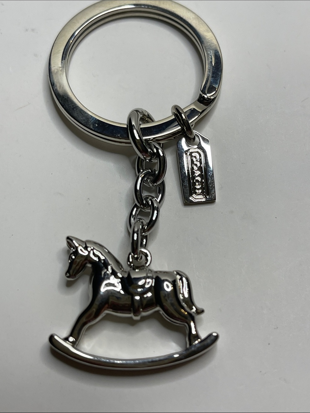 Coach Silver Rocking Horse Keychain and Coach Pen - Picture 2 of 5
